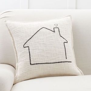 Family Home Embroidered Pillow Cover PB